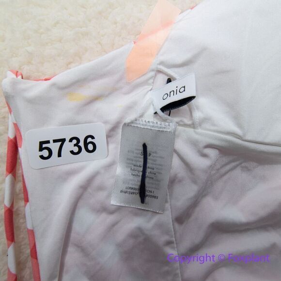 NEW Onia Raquel Barbiecore‎ pink gingham check raquel one piece swimsuit, size S - Picture 7 of 16